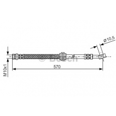 1 987 481 068 BOSCH Тормозной шланг