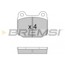BP2085 BREMSI Комплект тормозных колодок, дисковый тормоз