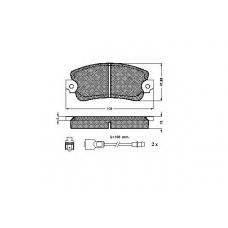 30149 SPIDAN Комплект тормозных колодок, дисковый тормоз
