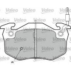 598151 VALEO Комплект тормозных колодок, дисковый тормоз