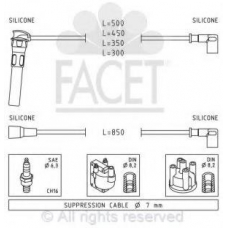 4.9894 FACET Ккомплект проводов зажигания