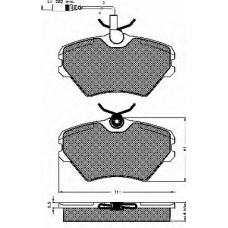 10387 BSF Комплект тормозных колодок, дисковый тормоз