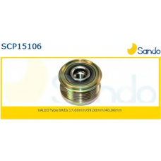 SCP15106 SANDO Ременный шкив, генератор