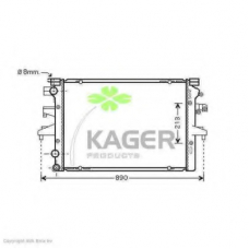 31-3429 KAGER Радиатор, охлаждение двигателя