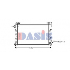 181110N AKS DASIS Радиатор, охлаждение двигателя