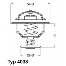 4038.81D WAHLER Термостат, охлаждающая жидкость