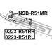 0223-R51RR FEBEST Тяга / стойка, стабилизатор
