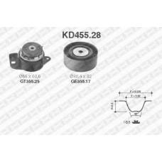 KD455.28 SNR Комплект ремня грм