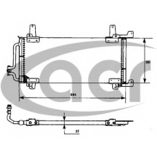 300453 ACR Конденсатор, кондиционер