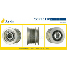 SCP90110.1 SANDO Ременный шкив, генератор