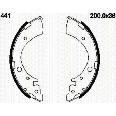 8100 40441 TRIDON Brake shoes