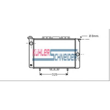 0900401 KUHLER SCHNEIDER Радиатор, охлаждение двигател