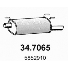 34.7065 ASSO Глушитель выхлопных газов конечный