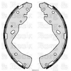 BBS6453 BORG & BECK Комплект тормозных колодок