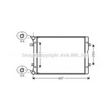 VW2283 AVA Радиатор, охлаждение двигателя