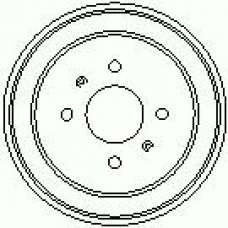 7D0495 KAWE Тормозной барабан