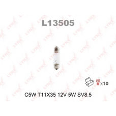 L13505 LYNX L13505 c5w t11x35 12v5w sv8.5 лампа автомоб. lynx