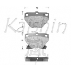 FK2204 KAISHIN Комплект тормозных колодок, дисковый тормоз