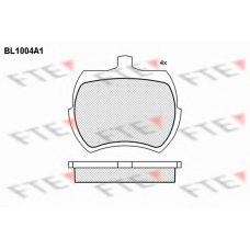 BL1004A1 FTE Комплект тормозных колодок, дисковый тормоз