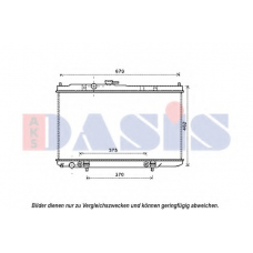 070134N AKS DASIS Радиатор, охлаждение двигателя