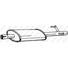 175-415 BOSAL Средний глушитель выхлопных газов