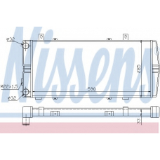 64102 NISSENS Радиатор, охлаждение двигателя