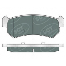 SP 376 SCT Комплект тормозных колодок, дисковый тормоз