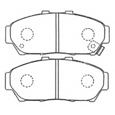 AKD-1179 ASVA Комплект тормозных колодок, дисковый тормоз