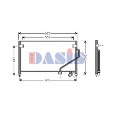 112320N AKS DASIS Конденсатор, кондиционер