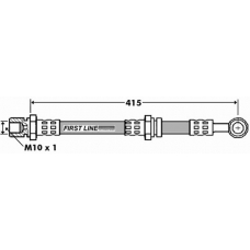 FBH7400 FIRST LINE Тормозной шланг