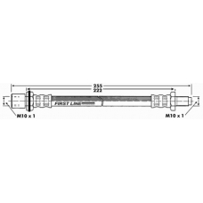 FBH6451 FIRST LINE Тормозной шланг