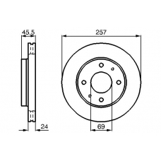 0 986 478 774 BOSCH Тормозной диск