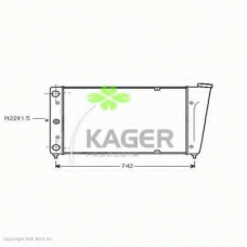 31-2846 KAGER Радиатор, охлаждение двигателя