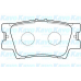 BP-9104 KAVO PARTS Комплект тормозных колодок, дисковый тормоз