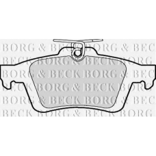 BBP1943 BORG & BECK Комплект тормозных колодок, дисковый тормоз