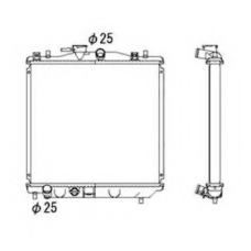 53701 NRF Радиатор, охлаждение двигателя