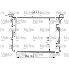 730400 VALEO Радиатор, охлаждение двигателя