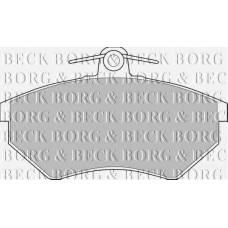BBP1076 BORG & BECK Комплект тормозных колодок, дисковый тормоз