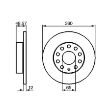 0 986 479 155 BOSCH Тормозной диск