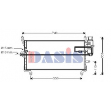 082002N AKS DASIS Конденсатор, кондиционер