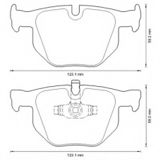 573285B BENDIX Комплект тормозных колодок, дисковый тормоз