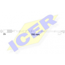 610536 E C ICER Сигнализатор, износ тормозных колодок
