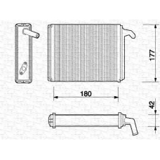 350218054000 MAGNETI MARELLI Теплообменник, отопление салона