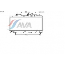 FT2147 AVA Радиатор, охлаждение двигателя