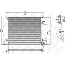 10-45210-SX STELLOX Конденсатор, кондиционер