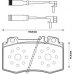 573152B BENDIX Комплект тормозных колодок, дисковый тормоз