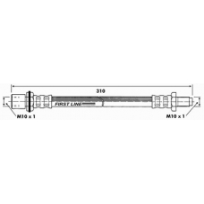 FBH6440 FIRST LINE Тормозной шланг