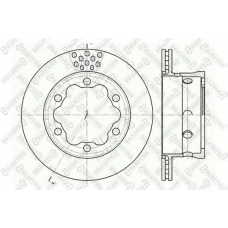 6020-3344V-SX STELLOX Тормозной диск