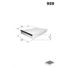 R63 MECAFILTER Фильтр, воздух во внутренном пространстве