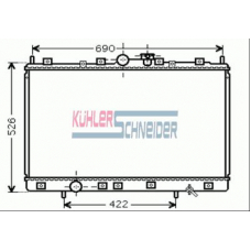 0502001 KUHLER SCHNEIDER Радиатор, охлаждение двигател